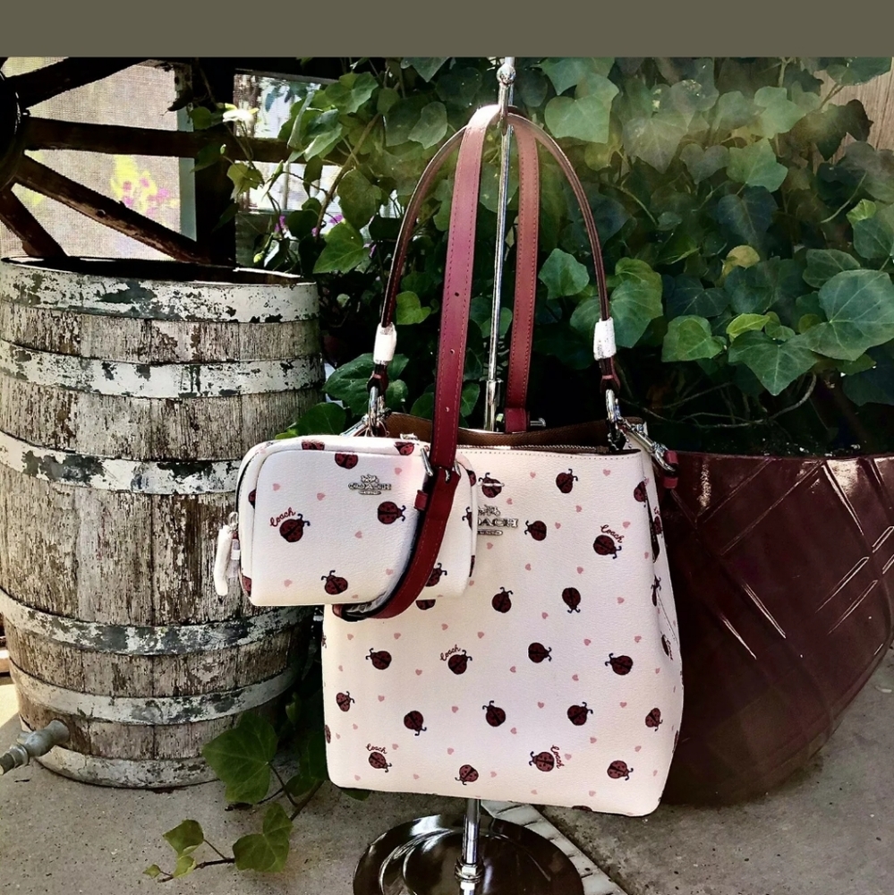 Coach Small Town Bucket Bag & Cosmetic Bag In Lady